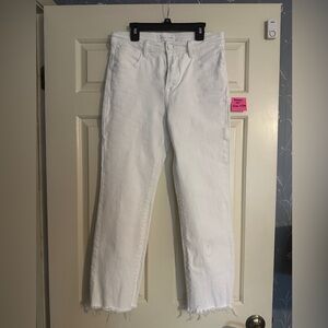 Women's Risen White Cropped Jeans Size 7/28